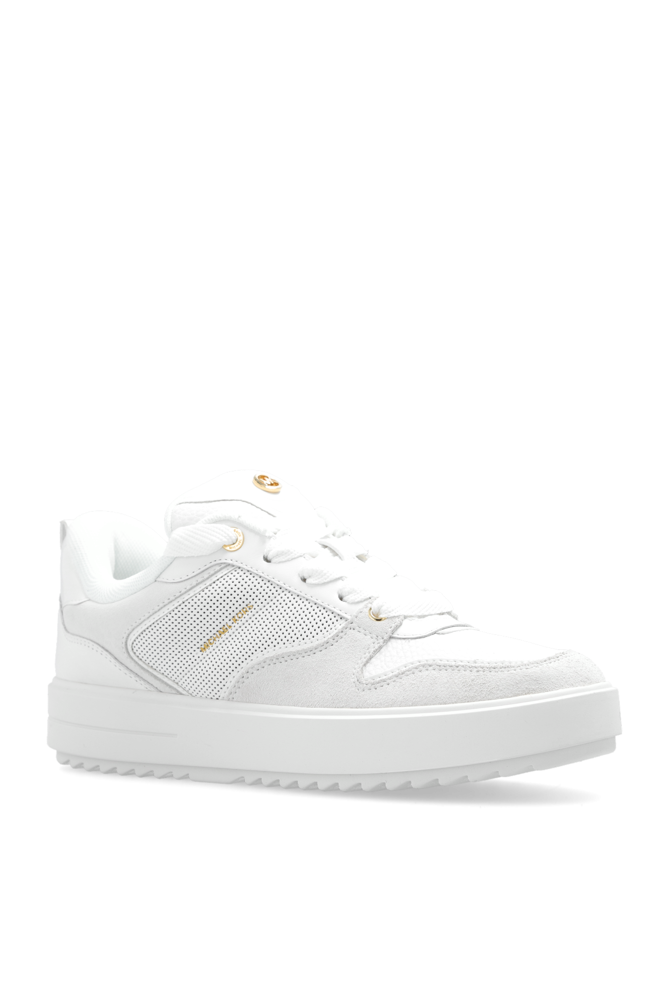 Michael kors white clearance tennis shoes